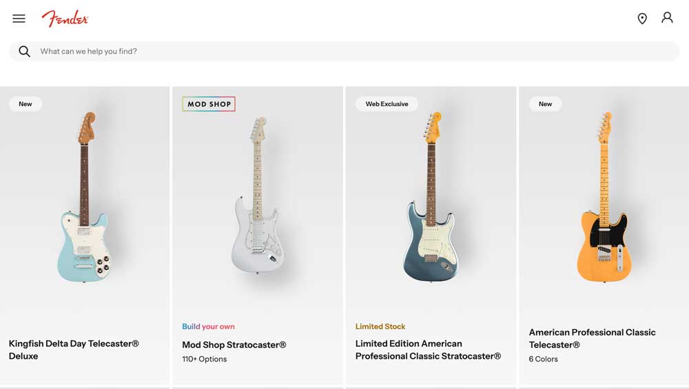Fender Guitar Models