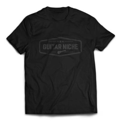 GuitarNiche Tee – Crest Logo - Black