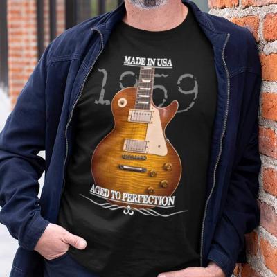 Aged Gibson Les Paul Burst Guitar Shirt