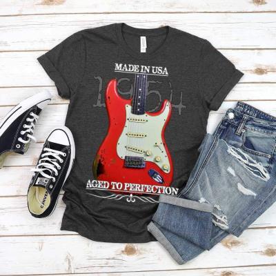 Classic Aged 1954 Fender Stratocaster Guitar T-Shirt