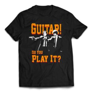 Guitar! Do You Play It! Duo Pulp Fiction T-Shirt - Black