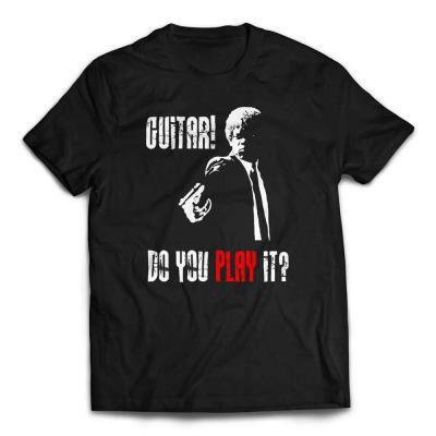 Guitar - Do You Play It Pulp Fiction T-Shirt - Black