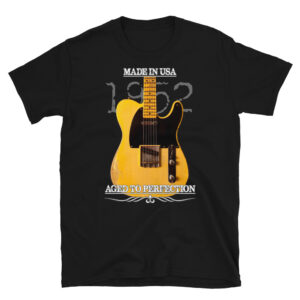 Classic 1952 Fender Telecaster Guitar T-Shirt-black