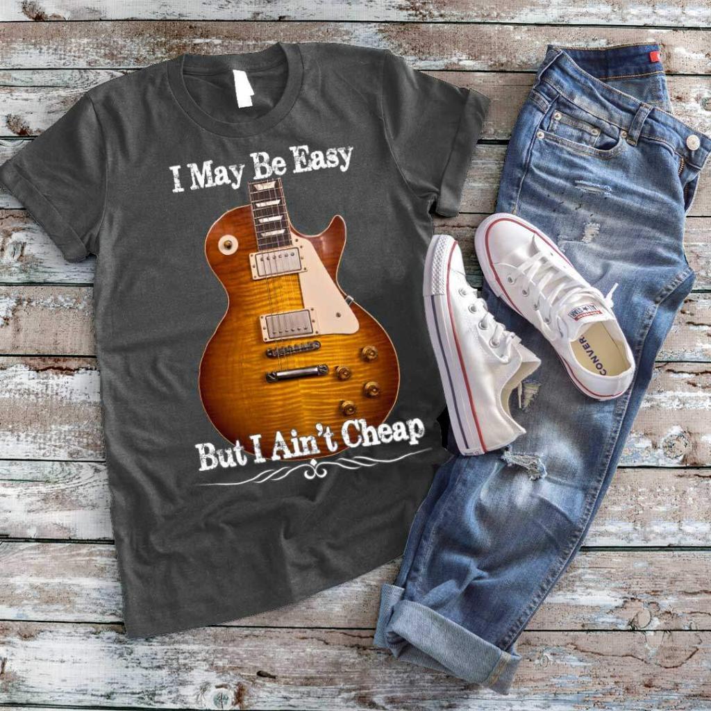 Gibson Les Paul Guitar - I May Be Easy T-Shirt-grey