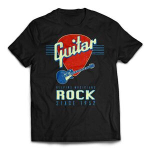 Awesome Guitar Helping Musicians Since 1952 Classic Rock T-shirt - Black