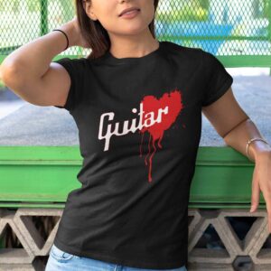 Gibson Style Bleeding Heart Guitar T-shirt
