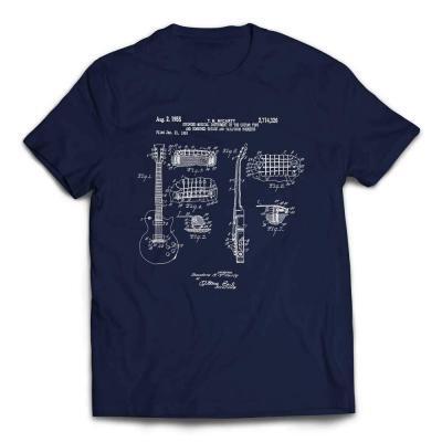 Gibson Les Paul Patent Guitar T-shirt - Navy