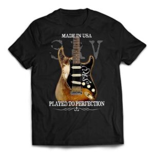 Stevie Ray Vaughan Number One Strat Played to Perfection T-shirt black