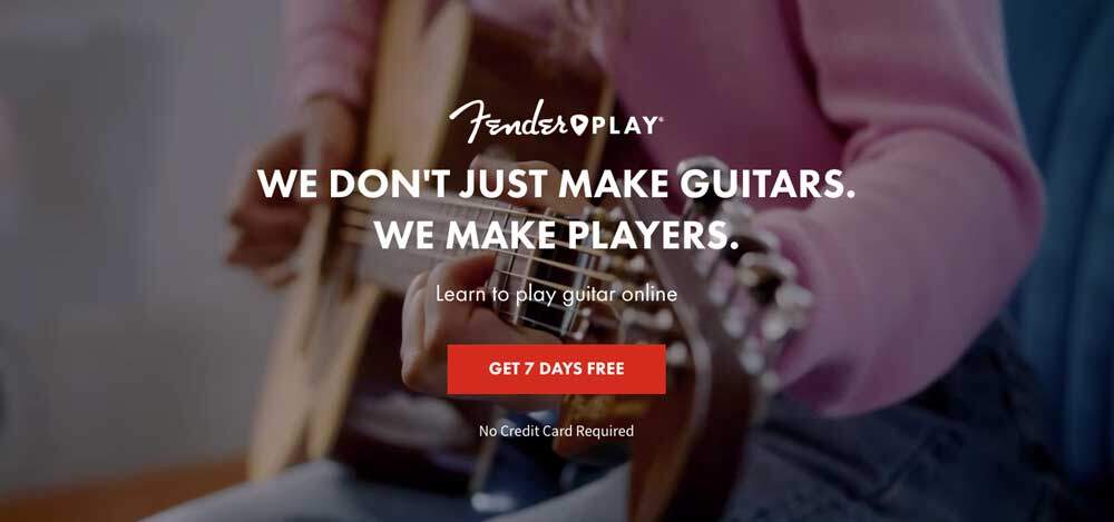 Fender Play Review - Homepage