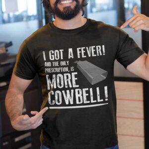 more cowbell t-shirt black