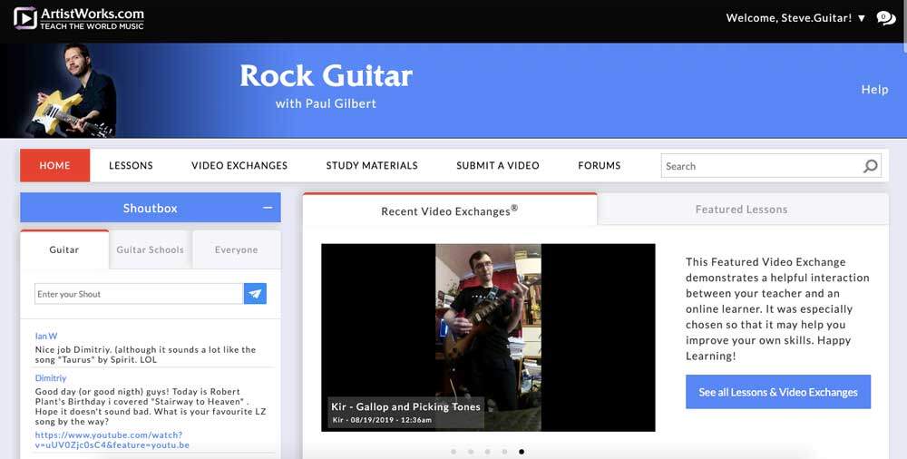 ArtistWorks Review - Rock Lessons