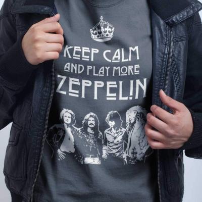 Keep Calm and Play More Zeppelin Unisex T-Shirt