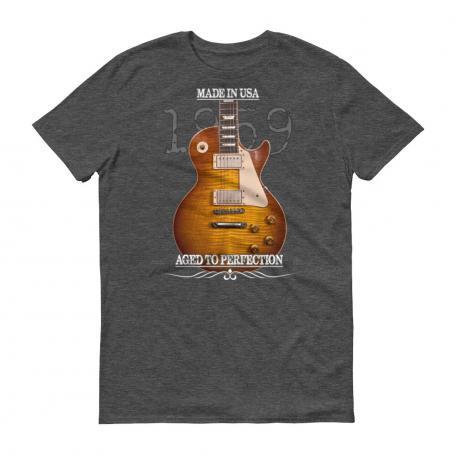 Aged To Perfection 1959 Gibson Les Paul Burst T-Shirt heather dark grey