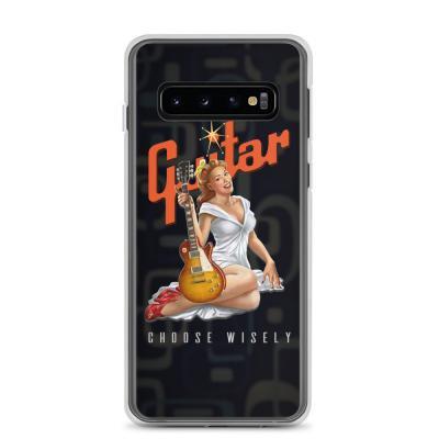 Choose Wisely Retro Guitar Pinup Girl Samsung Phone Case