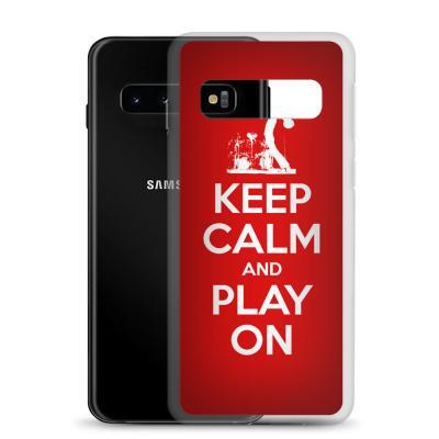 Keep Calm And Play On Guitar Samsung Phone Case