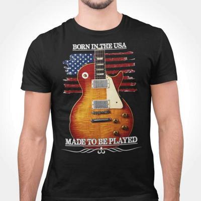 Born In The USA, Made To Be Played Les Paul Guitar T-shirt