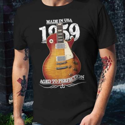 Classic 59 Les Paul Red Sunburst Aged To Perfection T-shirt - black