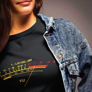 Classic Vu Meter Unisex T-shirt M-Blk