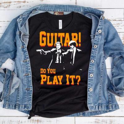 Guitar! Do You Play It! Duo Pulp Fiction T-Shirt