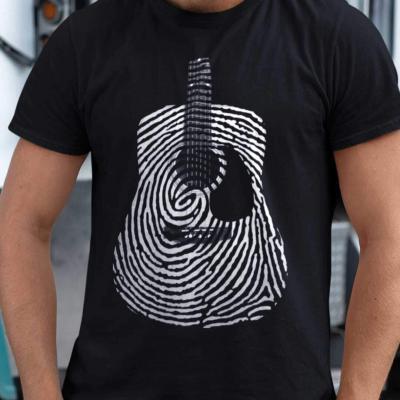 Acoustic Guitar Fingerprint T-shirt