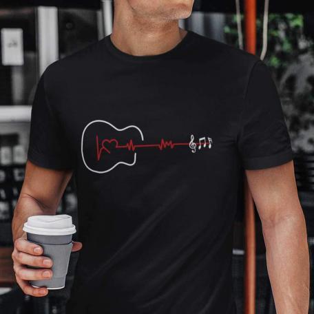 Guitar Heartbeat Unisex T-shirt