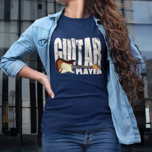 Stratocaster Guitar Player Unisex T-shirt - navy