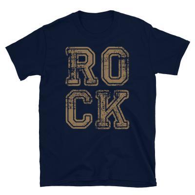 Vintage ROCK Unisex T-shirt - navy