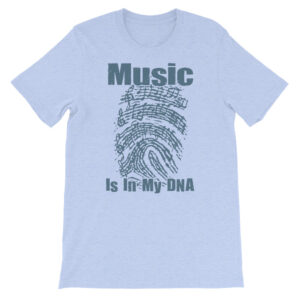 Music Is In My DNA Tshirt heather blue