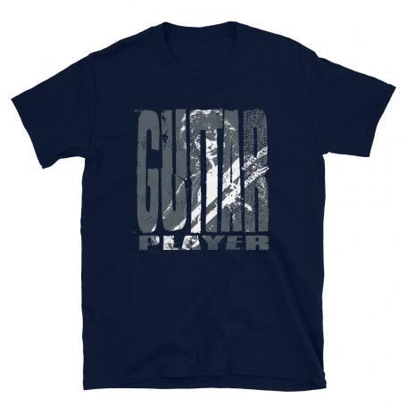 Jimmy Page Guitar Player Rock T-shirt-navy
