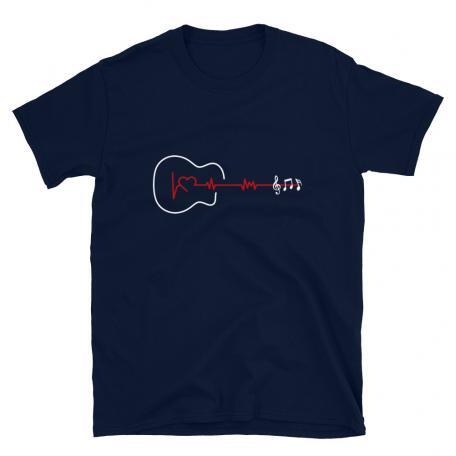 Guitar Heartbeat Unisex T-shirt