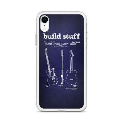 Build Stuff Fender Guitar Patent iPhone Case