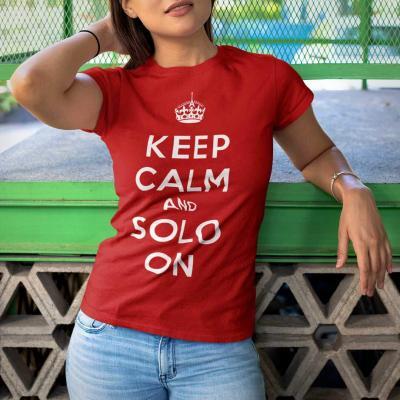 Keep Calm And Solo On Short-Sleeve Unisex T-Shirt