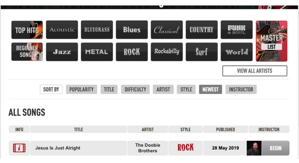 Fender Play vs Guitar Tricks - GT Song Search