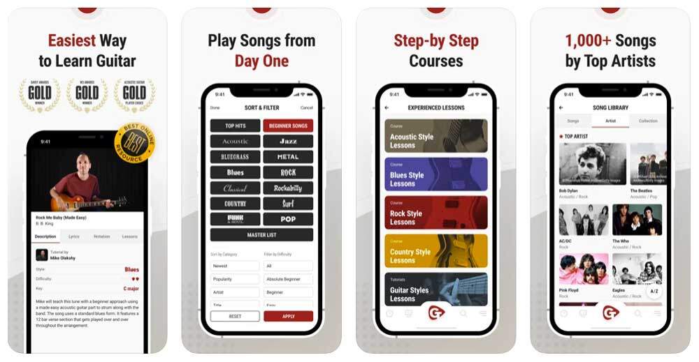Best guitar learning apps - GuitarTricks-iphone