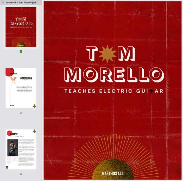 TOm Morello Guitar MasterClass Workbook