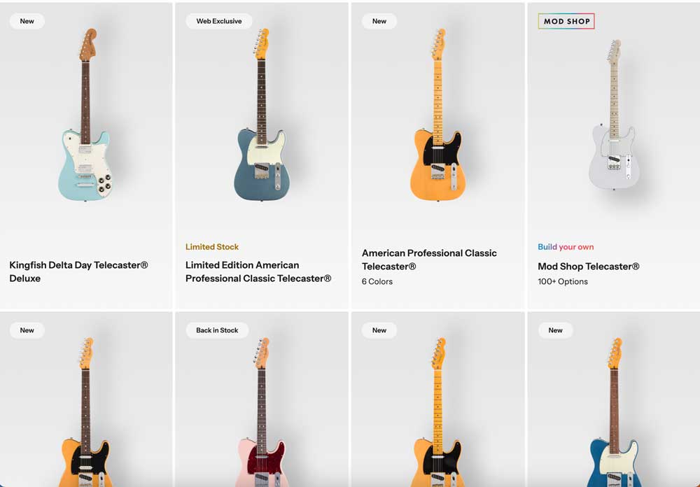 Fender telecaster collection
