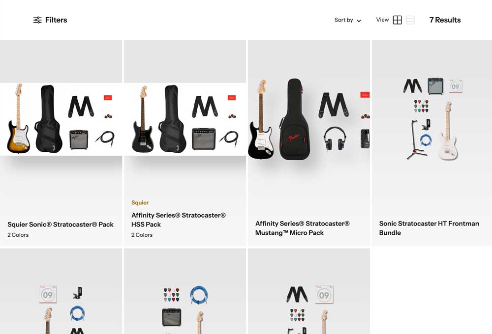 Fender Squier Stratocaster Packs