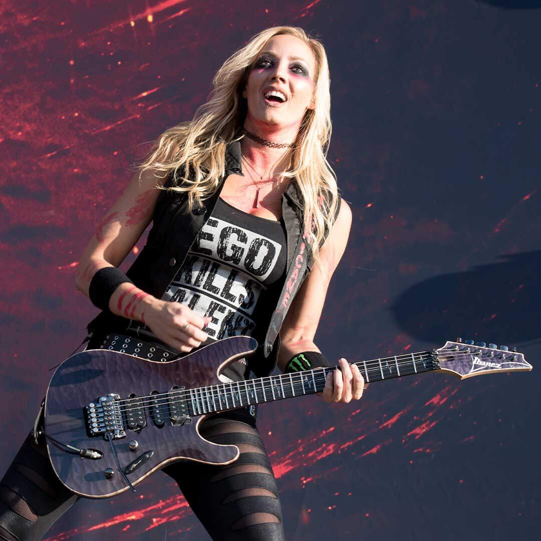 Nita Strauss and Ibanez