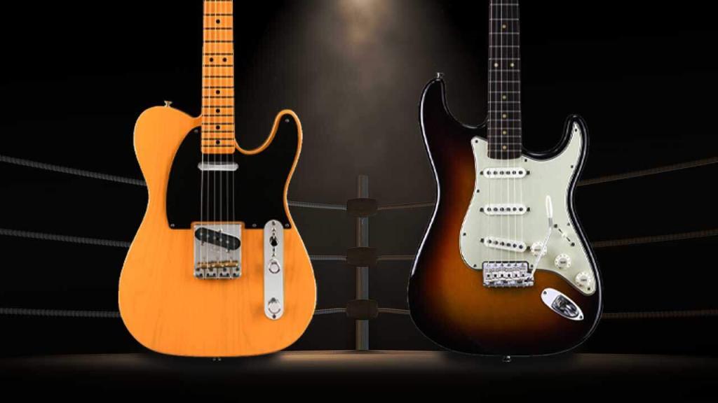 Telecaster and Stratocaster body styles