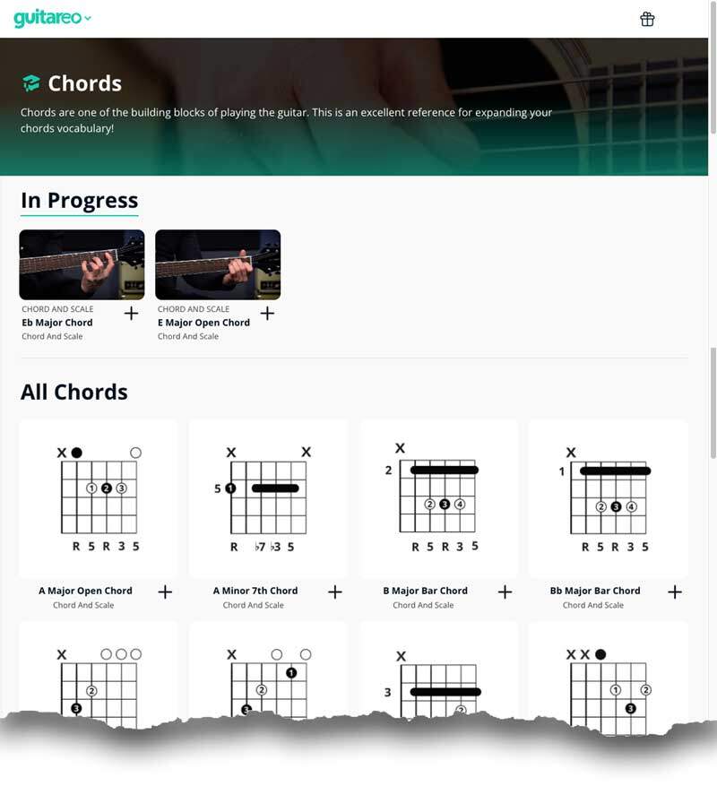 Guitareo Chords part