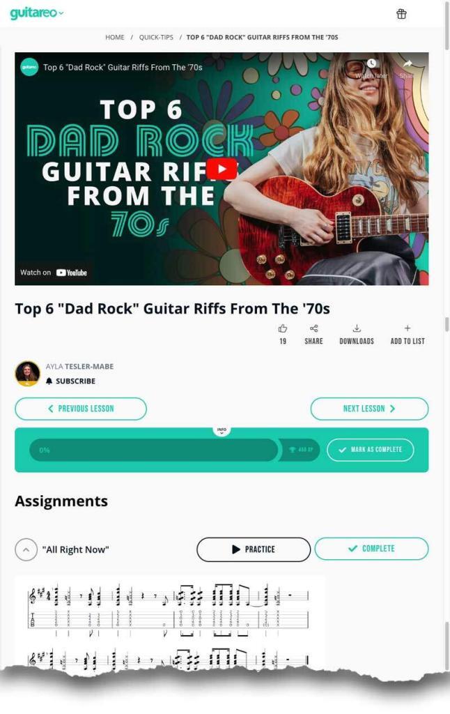 Guitareo Quick Tips Example part