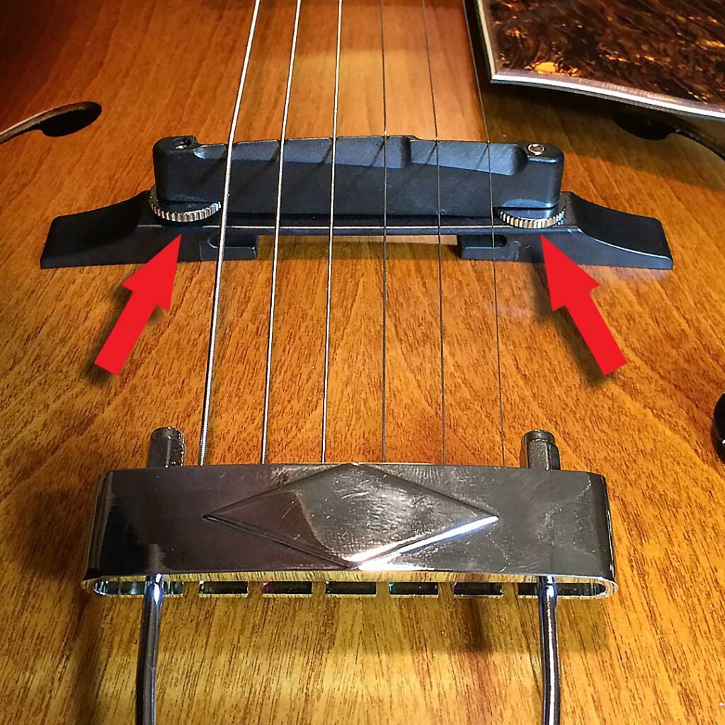 Jazz Guitar Compensated Bridge