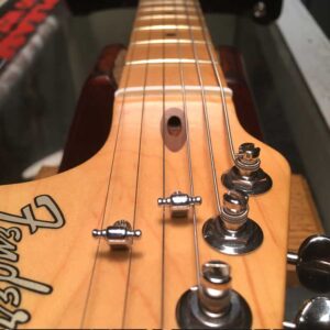 Fender truss rod adjustment access