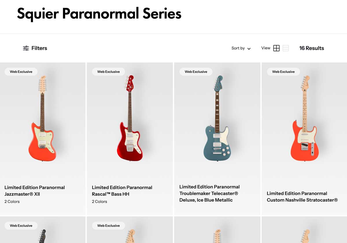 Squier Paranormal Series